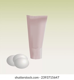 Toiletries and Healthcare Container Product Packaging Mock up