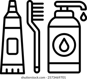 Toiletries vector icon. Can be used for printing, mobile and web applications.