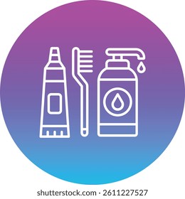 Toiletries vector icon. Can be used for printing, mobile and web applications.
