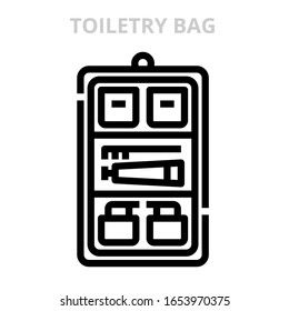  TOILETRY BAG : Icon for webpage, application, card, printing, social media posts etc.