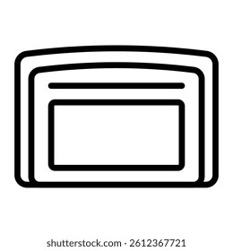 Toiletry Bag Vector Line Icon Design