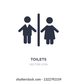 Toilets Icon On White Background Simple Stock Vector (Royalty Free ...