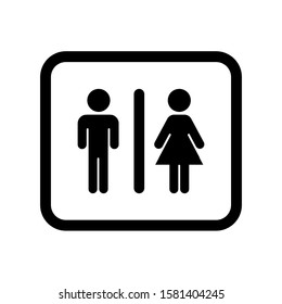 Toilets Icon Unisex. Vector man & woman icons. WC sign icon. Toilet symbol