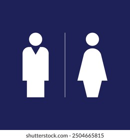 Toilets sign and symbol design template
