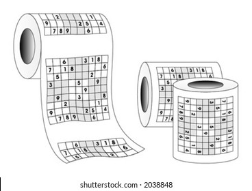 Toillet paper with puzzle_riddle_conundrum