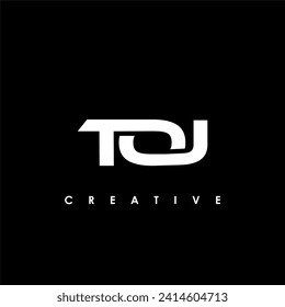 TOJ Letter Initial Logo Design Template Vector Illustration