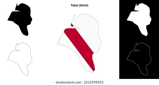 Conjunto de mapas de Tokai (Aichi)