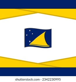 Tokelau Flag Abstract Background Design Template. Tokelau Independence Day Banner Social Media Post. Tokelau Vector