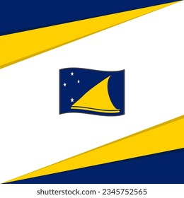 Tokelau Flag Abstract Background Design Template. Tokelau Independence Day Banner Social Media Post. Tokelau Design