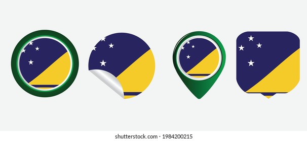 tokelau flag. flat icon symbol vector illustration