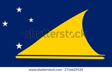 Tokelau flag icon in high quality used in Tokelau country