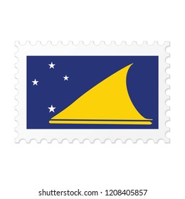 Tokelau flag on white background vector image