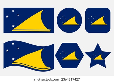 Tokelau flag simple illustration for independence day or election