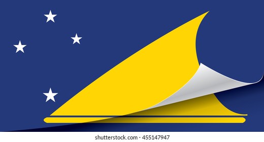 Tokelau flag vector illustration.
