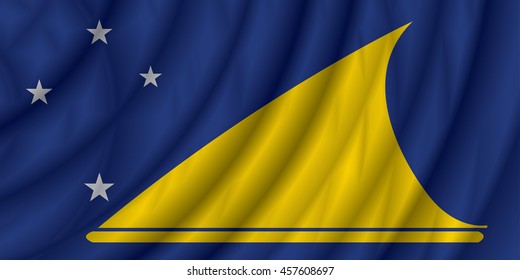 Tokelau flag vector illustration.