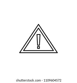 token of attention outline icon. Element of construction icon for mobile concept and web apps. Thin line token of attention outline icon can be used for web and mobile on white background