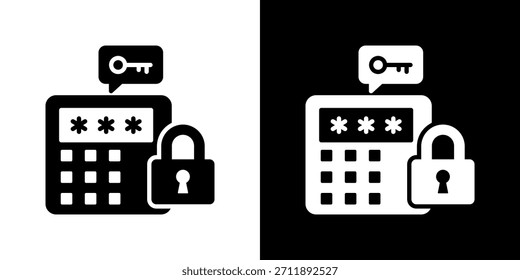 Ilustración vectorial de estilo plano de icono de token