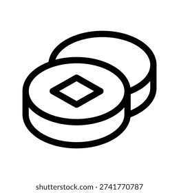 Token Icon Vector Symbol Design Illustration