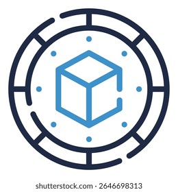 Token icon, for web, app, infographic, etc