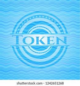 Token water wave style emblem.