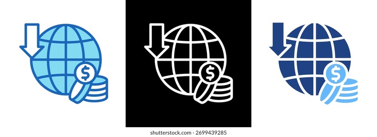 Tokenization Icon triplestyle Vector Illustration