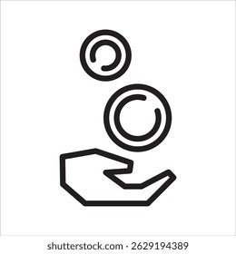 Tokenization Machine Learning simple line icon