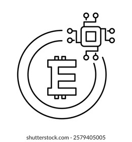 Tokenized Assets Icon – Secure Blockchain-Based Digital Ownership