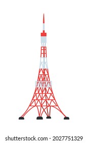 tokio tower icon on white background