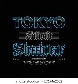 Tokyo authentic streetwear vintage design