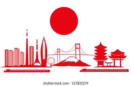 線画 東京タワー 街並み のイラスト素材 画像 ベクター画像 Shutterstock