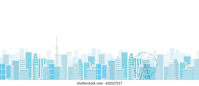 Tokyo building scenery background