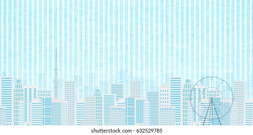 Tokyo building scenery background