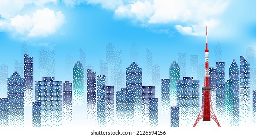 Tokyo Building Tokyo Tower Background 