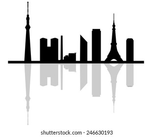東京タワー シルエット のイラスト素材 画像 ベクター画像 Shutterstock
