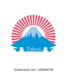 tokyo city stamp design, Travel tourism and tour theme Vector illustration