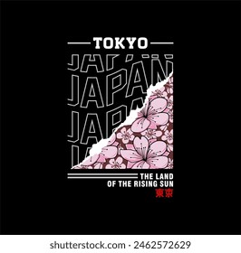 Tokyo city stylish t-shirt and apparel design, typography, print, vector illustration. Global swatches.