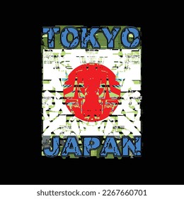 tokyo city typography graphic design  for print,t shirt design,vector illustration