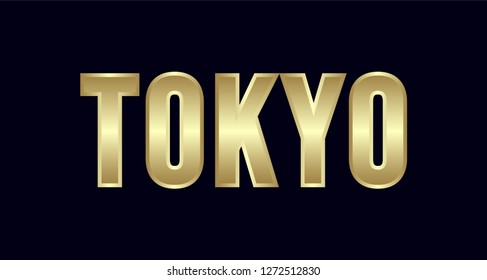 Tokyo City Typography vector design. Greetings for T-shirt, poster, card and more