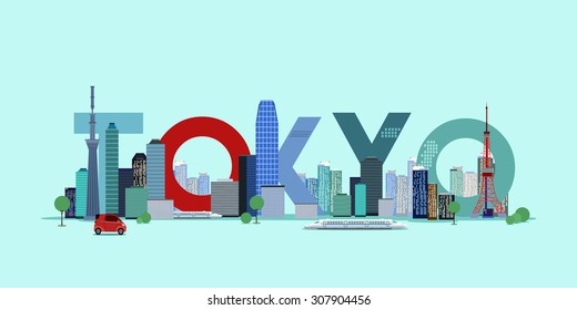 Tokyo city. Vector illustration