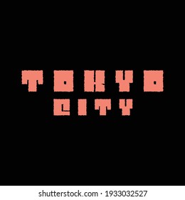 Tokio City Vektor Typografie für Poster und T-Shirt 