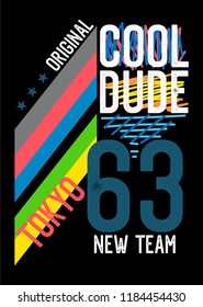 tokyo cool dude,t-shirt design