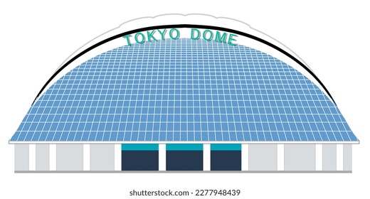 Tokyo Dome building Japan icon