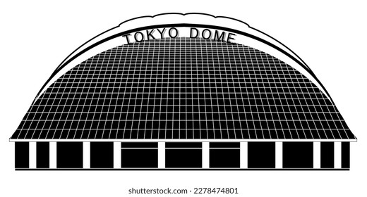 Tokyo Dome building Japan icon