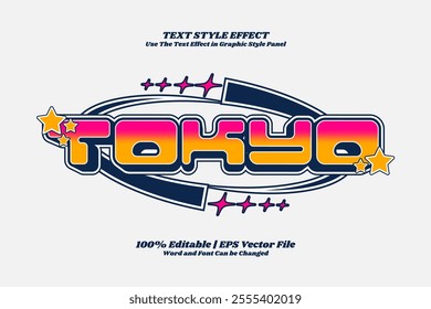 Tokyo Editable text Effect Simple Style