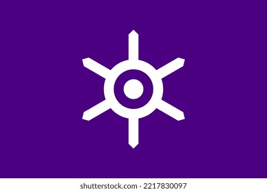 Tokyo flag, Japan prefecture. Vector illustration