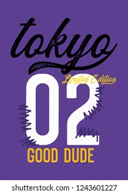 tokyo good dude,t-shirt design