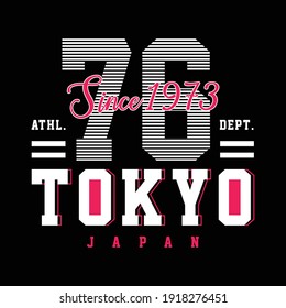 Tokyo graphic t shirt and apparel design