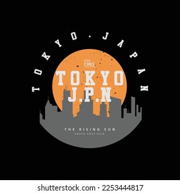 Tokyo graphic t-shirt and apparel design