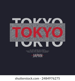 Tokyo graphic t-shirt and apparel design