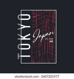 Tokyo graphic t-shirt and apparel design